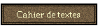 Cahier de textes